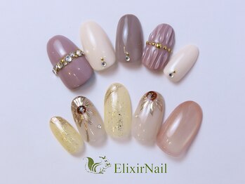 エリクサー 飯田橋(Elixir)の写真/セミオーダージェルネイルが定額¥5280から施術可能☆あなただけの綺麗な指先になれるサロン♪