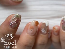 雪の結晶ネイルニュアンスネイル