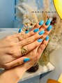 マリー ネイルズアンドラッシュアート モザイクモール港北店(MARIE NAILS & LASH ART)&nbsp;鮮やかワンカラー☆濃いお色がお手元の華やかさを際立たせます！