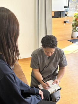 久喜リボディー整骨院(久喜Re:body整骨院)/カウンセリング風景