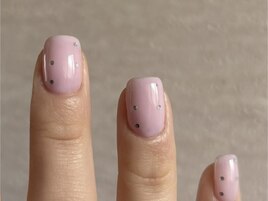 シンプルワンカラーホロネイル