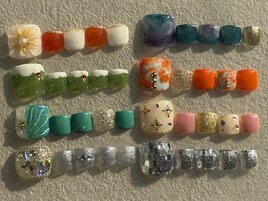 【ゴージャス】フットネイル