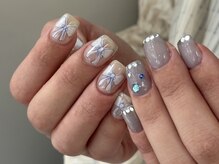 ミニョン 北堀江(mignon)/手描きリボンネイル