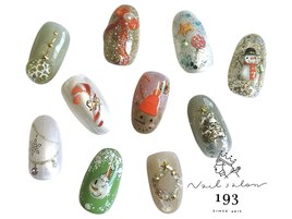 Xmas1本アート☆ ¥7000(オフ込)