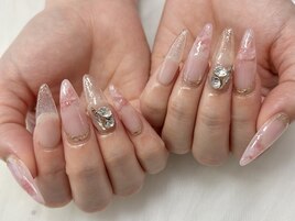 スカルプ/ロングネイル/長さ出し