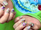 ゆめかわユニコーンミラーネイル