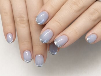 ネイルビジョルノ つくばみどりの店(Nail Begiorno)/ミラーフレンチネイル