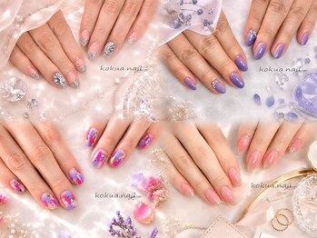 コクアネイル(kokua.nail)の写真/《選ぶ時間も、仕上がりも楽しい。》トレンドデザイン×絶妙カラ-を多数ご用意♪おまかせ・持ち込み対応◎