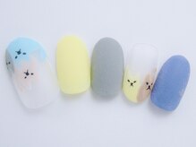 ネイルサロン ドレリッチ 大宮店(drerich)/【6990】パステルねこさんマット