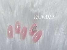 ユーネイルズ 恵比寿(Yu.NAILS.)/蝶々◎うる艶シアカラーネイル