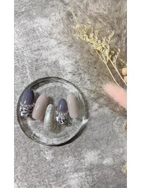 冬ツイード風ネイル