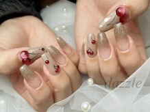 ダズル(dazzle)/フラッシュ×さくらんぼネイル