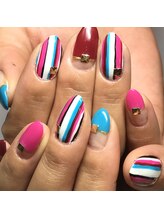 ネイルケアサロンエルミタージュ/ストライプＮａｉｌもOK！