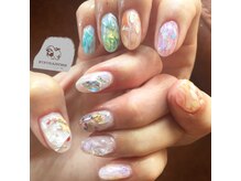 ピピランチェ(PIPIRANCHE)/乳白色ニュアンスネイル