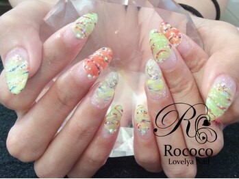 デザイン逆フレンチネイル