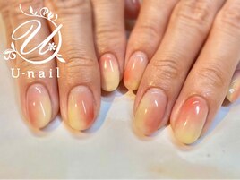 春カラータイダイネイル