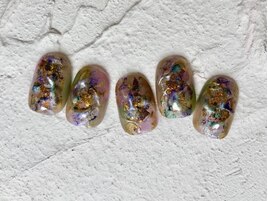 キラキラニュアンスネイル