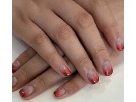 レッドラメグラデーション