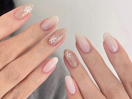 クリスマス/冬ネイル/ツイード