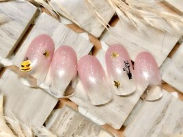 シンプルハロウィンネイル