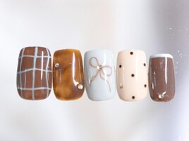 手描きリボンドット8480円