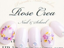 ローズクレア(Rose Crea)/押し花シースルーネイル