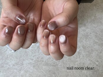 クリア(clear.)/フラッシュマグネットネイル