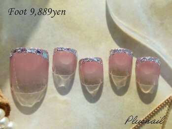 プラスネイル 池袋西口店(PLUS NAIL)/【1691】ガラスフレンチネイル☆