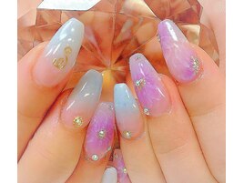 たらし込みフラワー