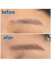 プリマアンジュ 中目黒店(PRIMA ange)/<アイブロウ>ビフォーアフター