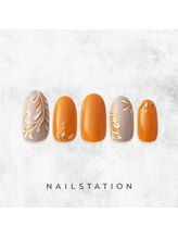 ネイルステーション ルミネ新宿1店(NAIL STATION)/フラワーネイル／パラジェル