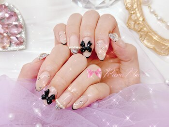 ワンホンネイル 新宿(Rumi Nail)/キラキラ/定額ネイル/ツイード