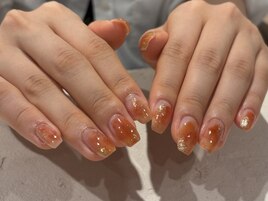 秋色ニュアンスネイル