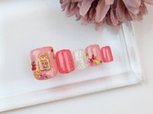 ツメトトノウ/フットにも押し花が可愛い♪