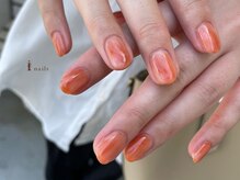 アイネイルズ 吉祥寺店(I nails)/オレンジもやもや[吉祥寺]