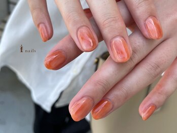 アイネイルズ 吉祥寺店(I nails)/オレンジもやもや[吉祥寺]