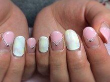 ネイルネイル 南森町店(nailnail)/手描きのレースがポイント♪