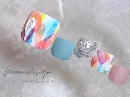 カラフル　水彩アート