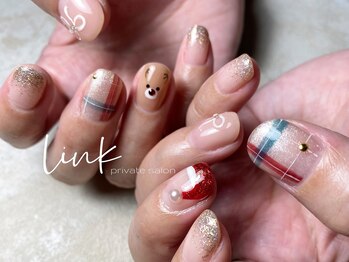 リンク(link)/クリスマスネイル