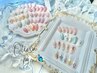 華やか押花ネイル¥7,700-