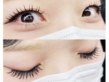 アイラッシュサロン エーアンドエー(eyelash salon A&A)/束感仕上げミンクエクステ160本