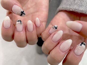 ネイルマジック 仙台一番町店(NAIL MAJIC)/チェックフレンチネイル