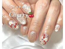 ウー(uwu)の雰囲気（流行りのドット柄にチェリーをプラスしたら、こんなにcuteに♪）