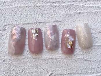 エムドットネイル 池袋(m.nail)/煌めきピンクニュアンス