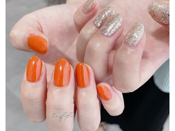 ネイルサロン ティフィン(tiffin)/～夏色アシメワンカラー～