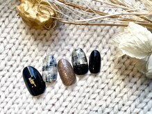 ヴィガー アンド ルックス 白金 目黒(Vigor&Looks)/チェック　黒　ニュアンス　ラメ