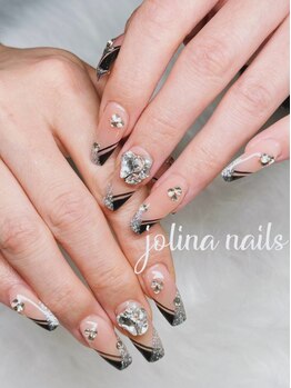 ジョリーナ ネイルズ 鶴見(Jolina Nails)の写真/シンプルからデザインまで幅広く対応♪チップ長さ出し持ち込みデザインや付け放題コースもお任せ♪