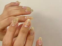 アイネイルズ 渋谷店(I nails)/【Karin.m】ラメ天然石