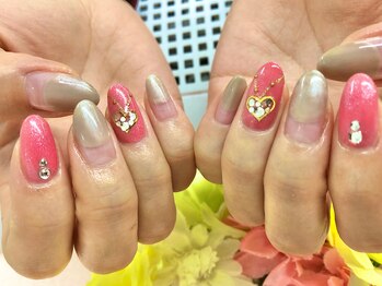 ディーネイル 京橋(D-nail)/立和名/ハートストーンネイル