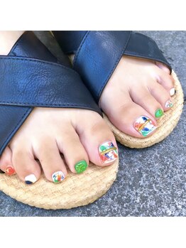 アヤネイルズ アンド アイラッシュ(AYA NAILZ.＆Eyelash)/ボタニカルフットネイル
